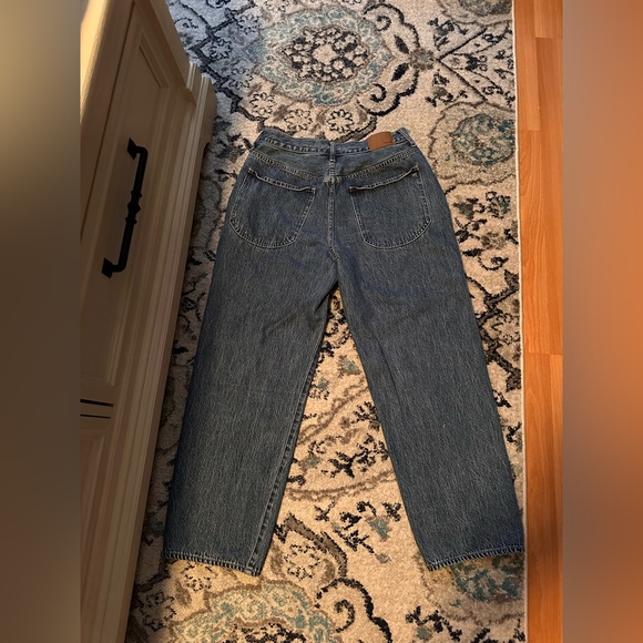 Madewell Superwide-Leg Women’s Jeans Tag Size 31 Relaxed High Rise Slash Pockets - Picture 2 of 15